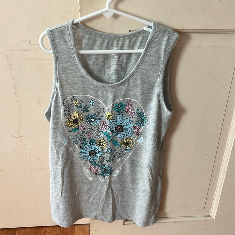 Tank top/blouse combo